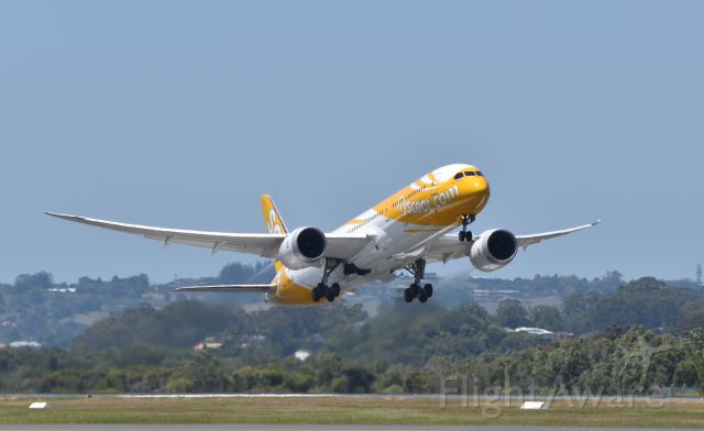 Boeing 787-9 Dreamliner (9V-OJD) - Scoot departing out of OOL/YBCG to Singapore as Scooter005