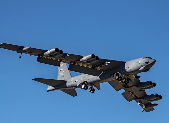 AFR600026 — - B-52H  60-0026 turning final for Nellis AFB, NV.