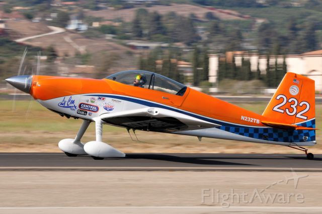 Vans RV-8 (N232TB) - Todd Rudberg taxis after a formation aerobatics performance in his RV-8 as a part of Undaunted Airshows.