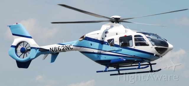 N862NC — - 2007 Eurocopter  EC135 T2+  N862NC from Duke Medical Center taking off from Danville Regional after taking on fuel and heading back to the Danville Life Saving Crew Helipad in Danville Va.7/14/08