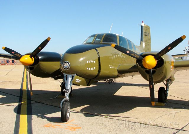 Beechcraft Twin Bonanza (N1959T) - Barksdale Air Force Base.