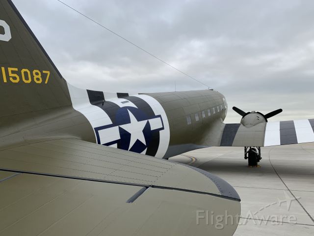 Douglas DC-3 (N150D) - From the tail.
