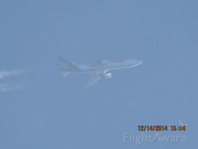 Boeing MD-11 (N584FE) - FedEx flight 945 from MEM to SLC over Southeastern Kansas at 36,000 feet.