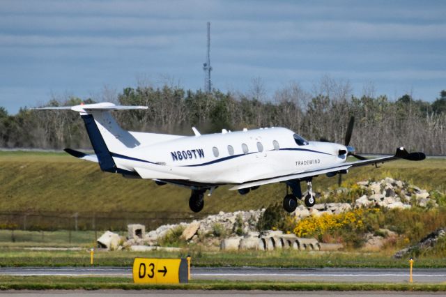 Pilatus PC-12 (N809TW) - N809TW departing Runway 14 at the Buffalo Niagara International Airport to White Plains NY (KHPN) as TJ809