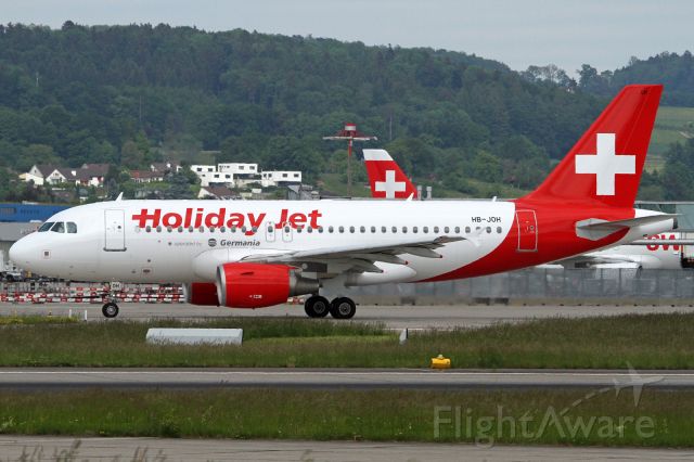 HB-JOH — - "Holiday Jet" livery