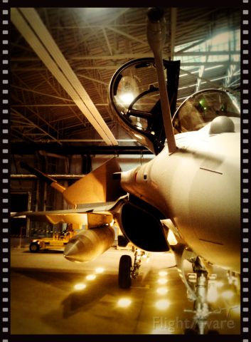 — — - This is the Rafale in the hangar...