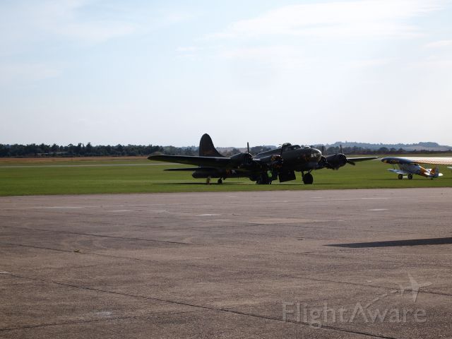 Boeing B-17 Flying Fortress (12-4485) - Warming up to go to an  airshow in Birmingham. Sorry reg is N4485US