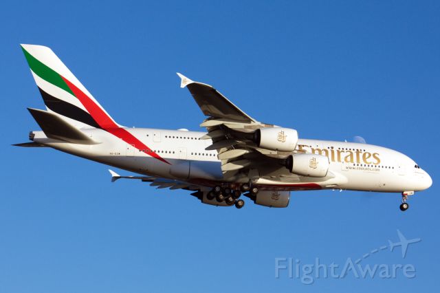 Airbus A380-800 (A6-EUW) - One of many JFK weather diversions to BOS on 11/13/21.