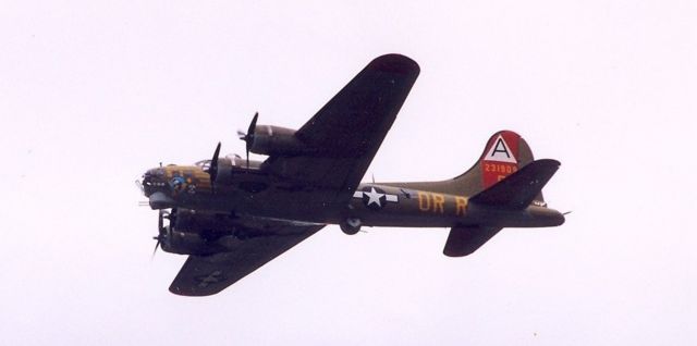 Boeing B-17 Flying Fortress — - Saw these aircraft as thy were preparing to leave Westminster, Md after a weekend airshow. Date was in the mid to late 70s