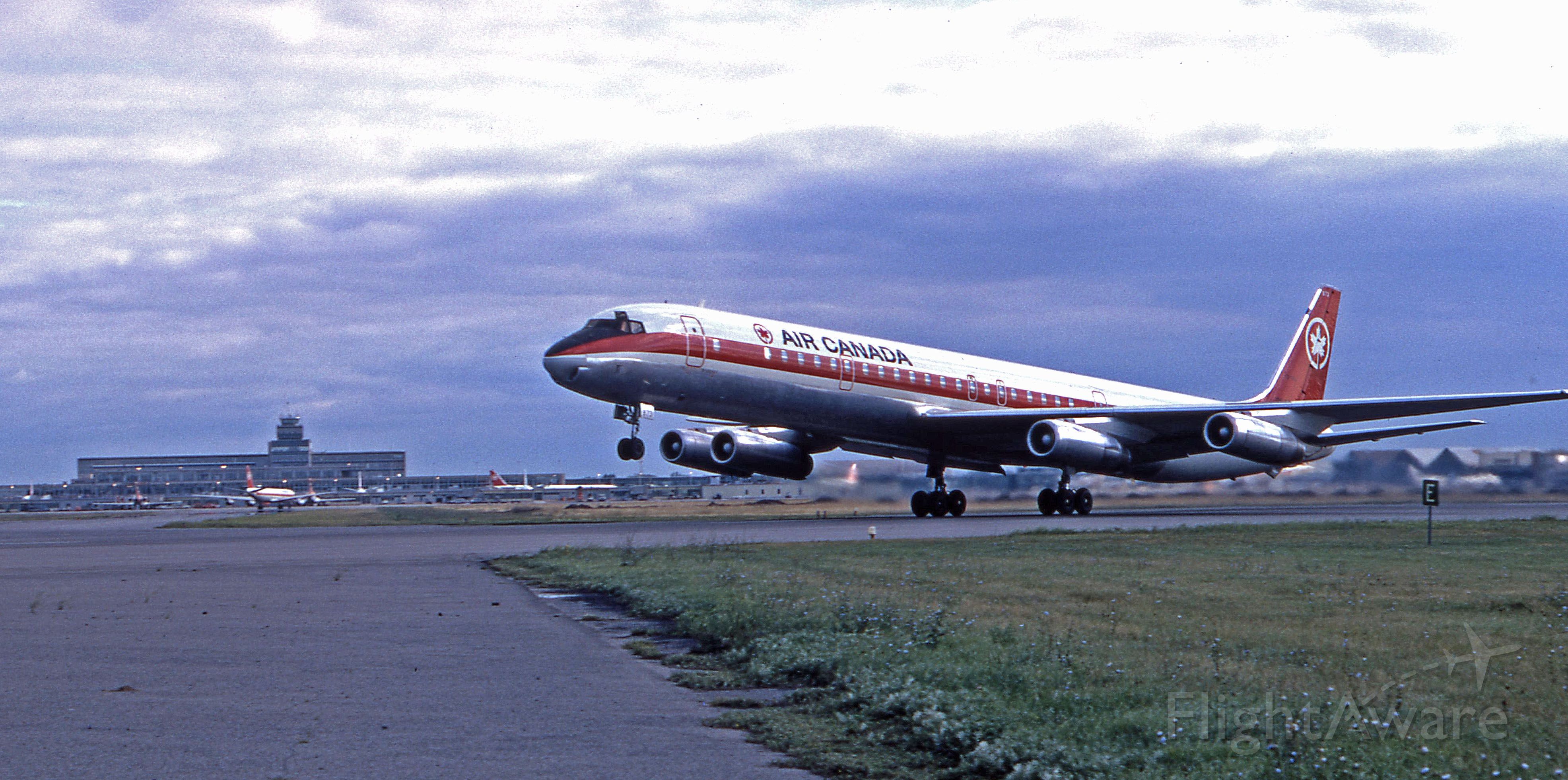 McDonnell Douglas DC-8-60 (C-FTIQ) - August 1971 - "Rotate" - departure on rwy 06L at Dorval.