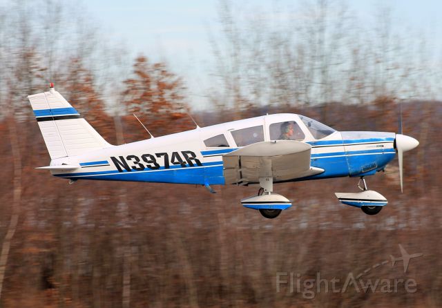 Piper Cherokee (N3974R) - We have lift off! Off of runway 20.