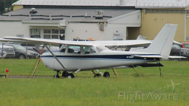 Cessna Skyhawk (N5166F) - Parked at Orange County Airport, 28 August 2021.