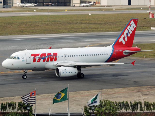 Airbus A319 (PT-TME) - Airbus A319-100 (CN 4389) TAM - Aeroporto de Congonhas/São Paulo (CGH/SBSP) , Brazil