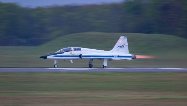 Northrop T-38 Talon (N967NA) - NASA967, piloted by NASA JSC's Chief of Astronauts, goes full afterburner on departure from EFD on 3/23/2021