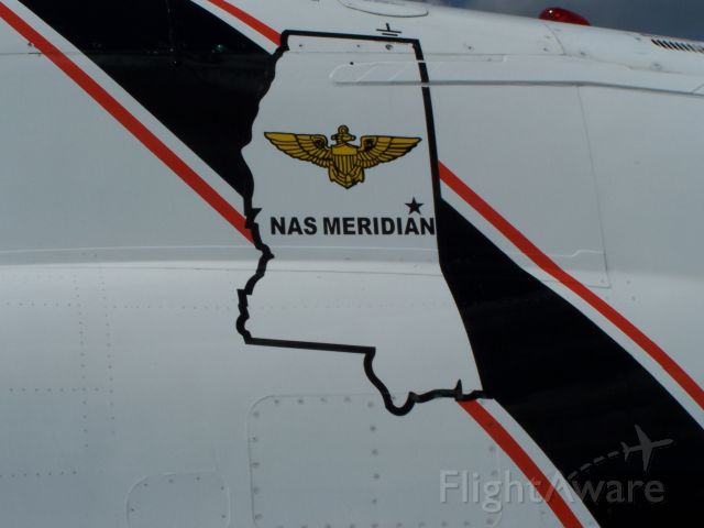 — — - Showin southern pride on its body,T-45 from Meridian NAS on display at Key Bros. Airshow