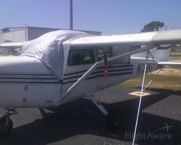 Cessna Skyhawk (N739KH) - Bad Wind at KDTS Florida