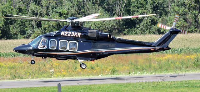 BELL-AGUSTA AB-139 (N223KR) - This 2013 Agustawestland is about to touch down, fall 2019.