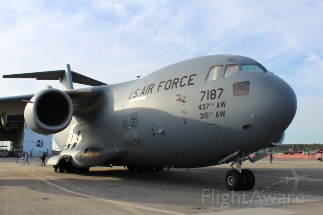 Boeing Globemaster III (N77187) - There is no "N" in front of the number.