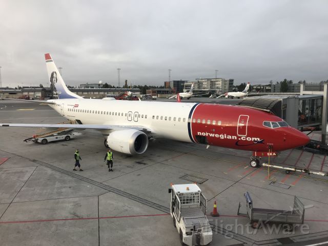 Boeing 737 MAX 8 (LN-BKA) - 27.08.2018, OSL airport.