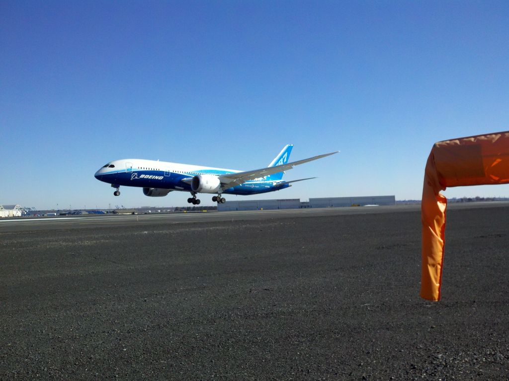 Boeing 787-8 (N787BA) - Taken with my cell phone!