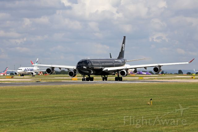 Airbus A340-300 (9H-TQM) - TCX2680 lined up and waiting to depart to Boston.