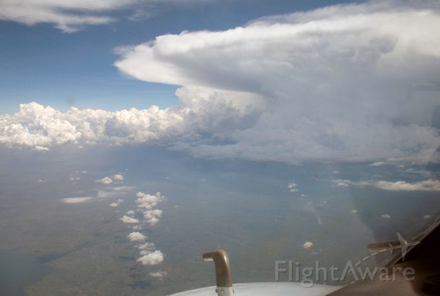 Grumman Gulfstream 1 (ZS-JIS) - Thunderstorms near Entebbe, Uganda.