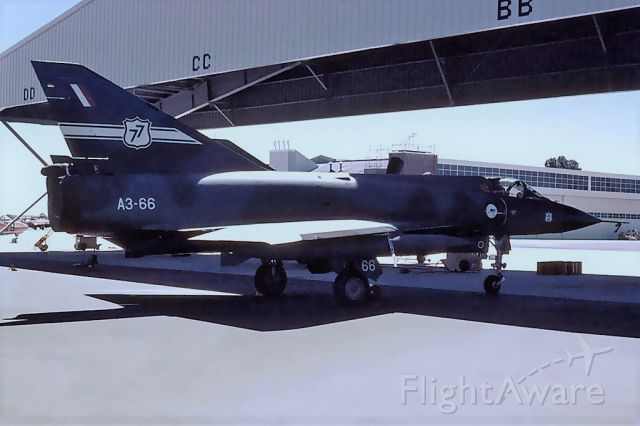 IAI Dagger (A366) - Dassault GAF Mirage IIIO A3-66 RAAF 77 Sqdn RAAF Pearce (YPEA) March 1972.