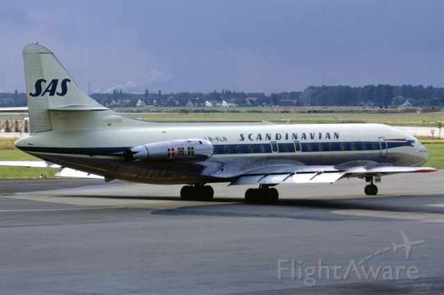 SUD-EST SE-210 Caravelle (LN-KLN) - July 1969 at Düsseldorf (EDDL)