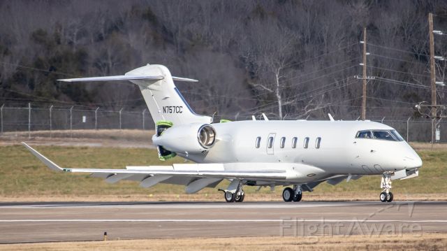 Bombardier Challenger 300 (N757CC) - January 6, 2019 -- This brand new Bombardier Challenger 300 "Air Clayco" just landed on runway 20L.