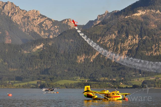 UNITED CONSULTANT UC-1 Twin Bee (HB-LSK) - Floating at Wolfgangsee, Scalaria Air Challenge 2010