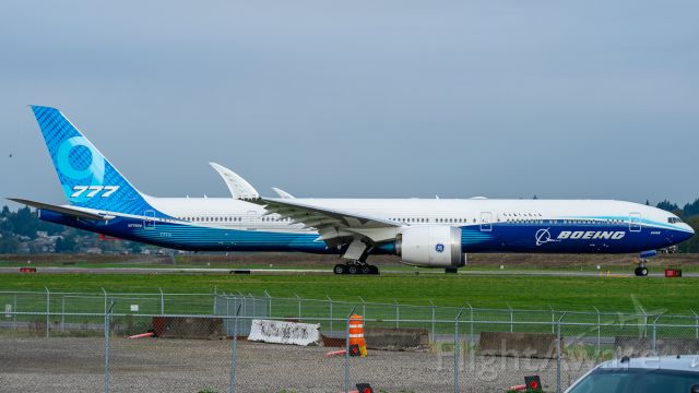 BOEING 777-9 (N779XW) - The Boeing 777-9 making its first appearance at Portland.
