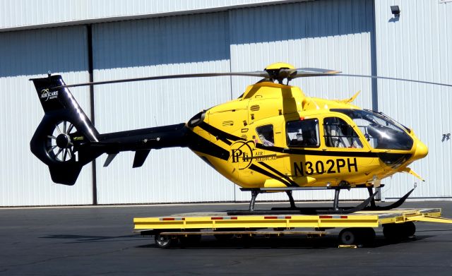 Eurocopter EC-635 (N302PH) - 2004 PHI Air Medical Eurocopter awaiting its next call, spring 2021.