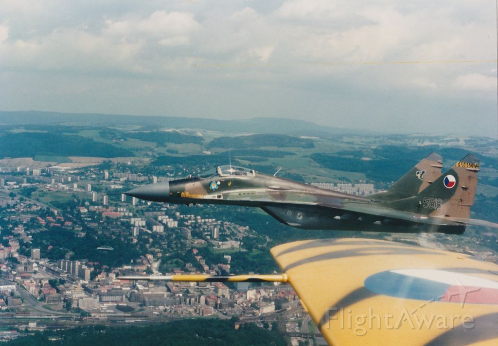 — — - L-29 flying with Mig-29 taken early 90s