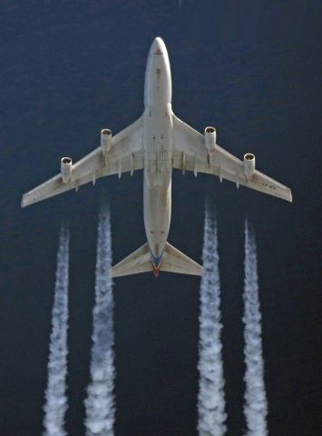 Boeing 747-400 (LX-VCV) - Gargolux vertical Vendée 35 000 ft le 22-01-2018