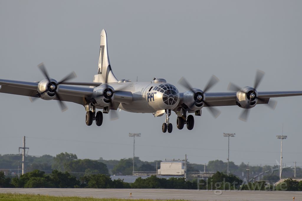 Boeing B-29 Superfortress (N529B) - The legendary B-29 Superfortress of the Commemorative Air Force, FiFi, is seen here being put through it's paces at Fort Worth's Alliance Airport in order to get the crew recurrent.