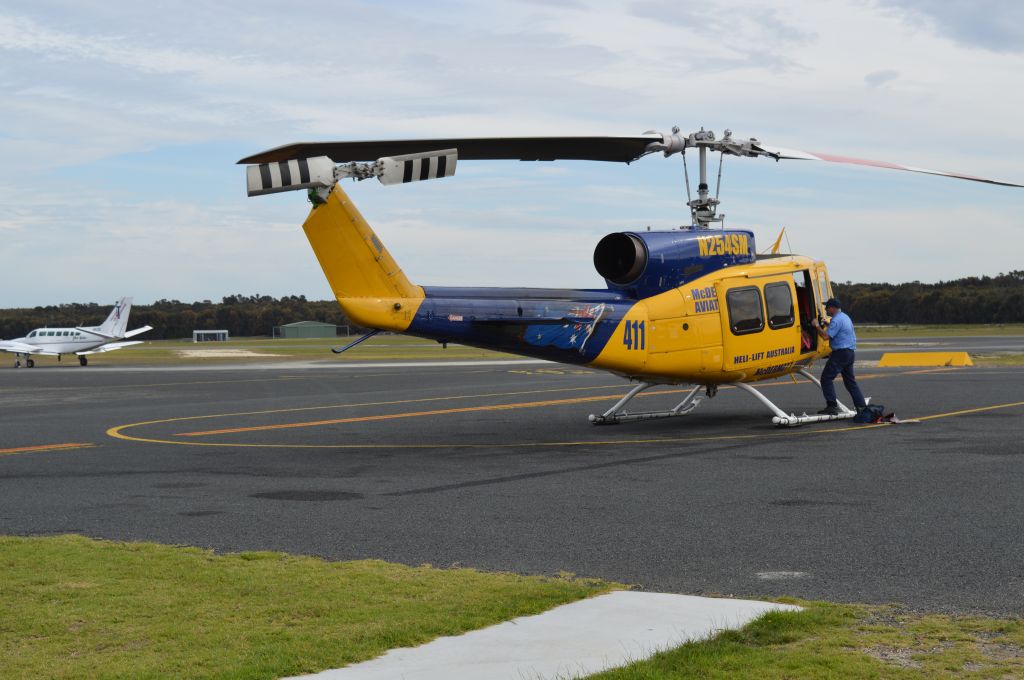 Bell BigLifter (N254SM) - N254SM returning to the mainland after a summers fire fighting in tasmania, April 2016
