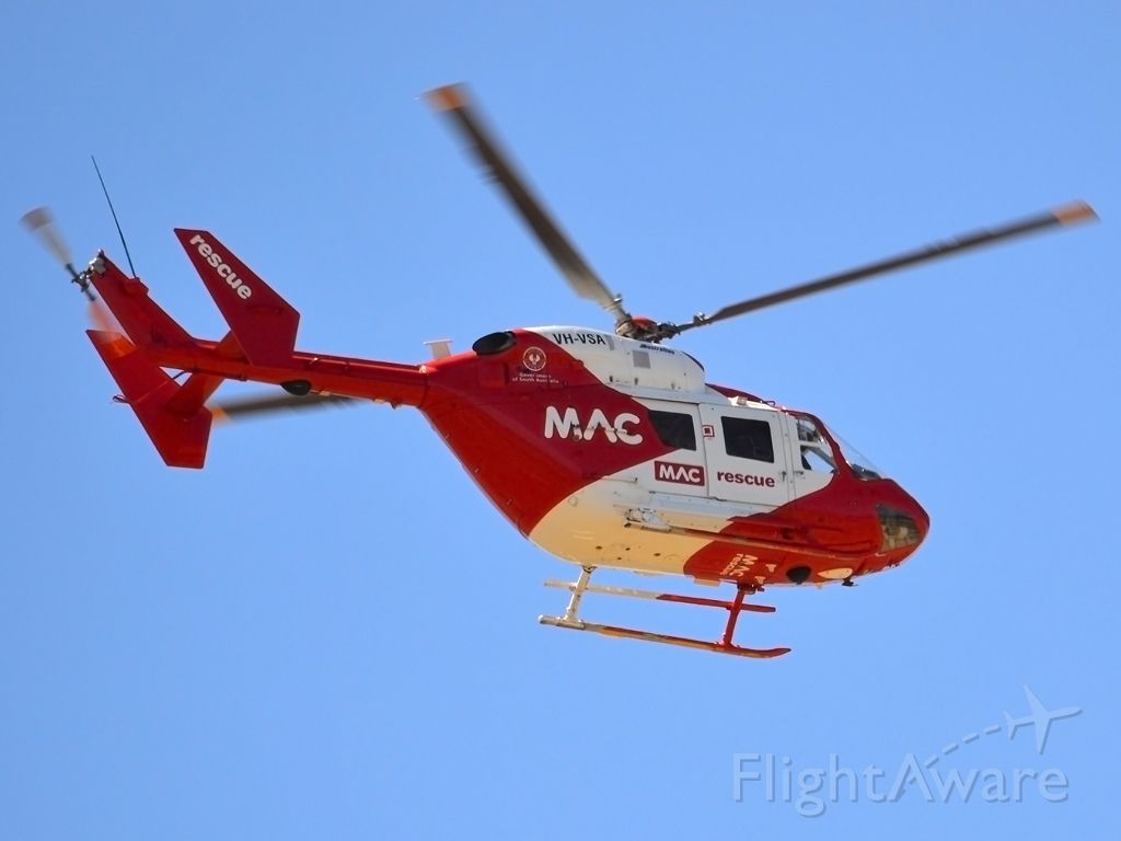VH-VSA — - Motor Accident Commission emergency chopper heading off on another mercy flight. Wednesday 4th January 2012.