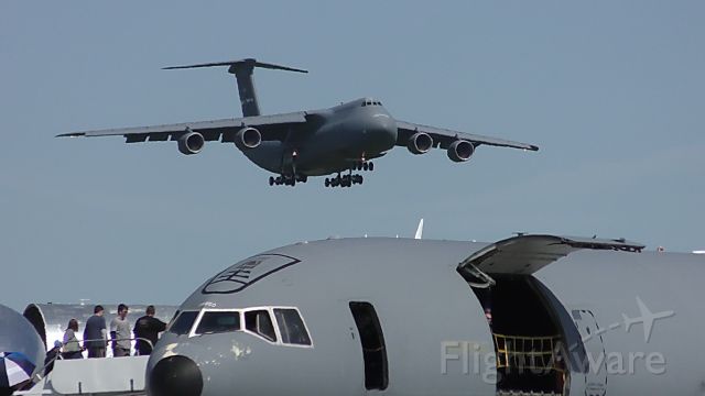 LOCKHEED C-5 Super Galaxy — - C5M landing and static and KC10A Open House at Travis AFB CA