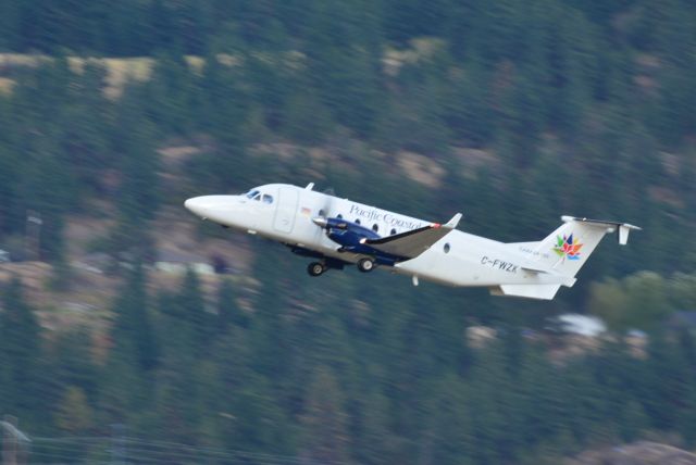 Beechcraft 1900 (C-FWZK) - Departing Kelowna Int., enroute to YVR (Vancouver).....