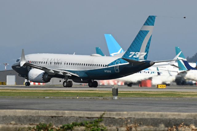 Boeing 737 MAX 7 (N7201S) - Boeing sent this plane to pick up European Union Aviation Safety Agency official for MAX flight testing