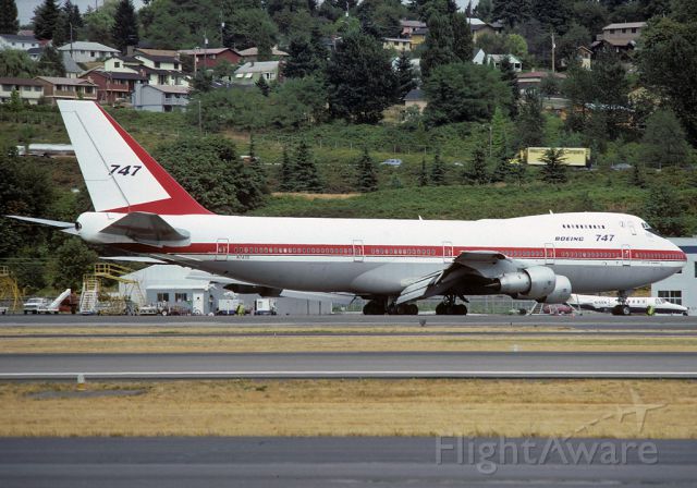 BOEING 747-100 (N7470) - The original of the species! Boeing Field, August 1988.