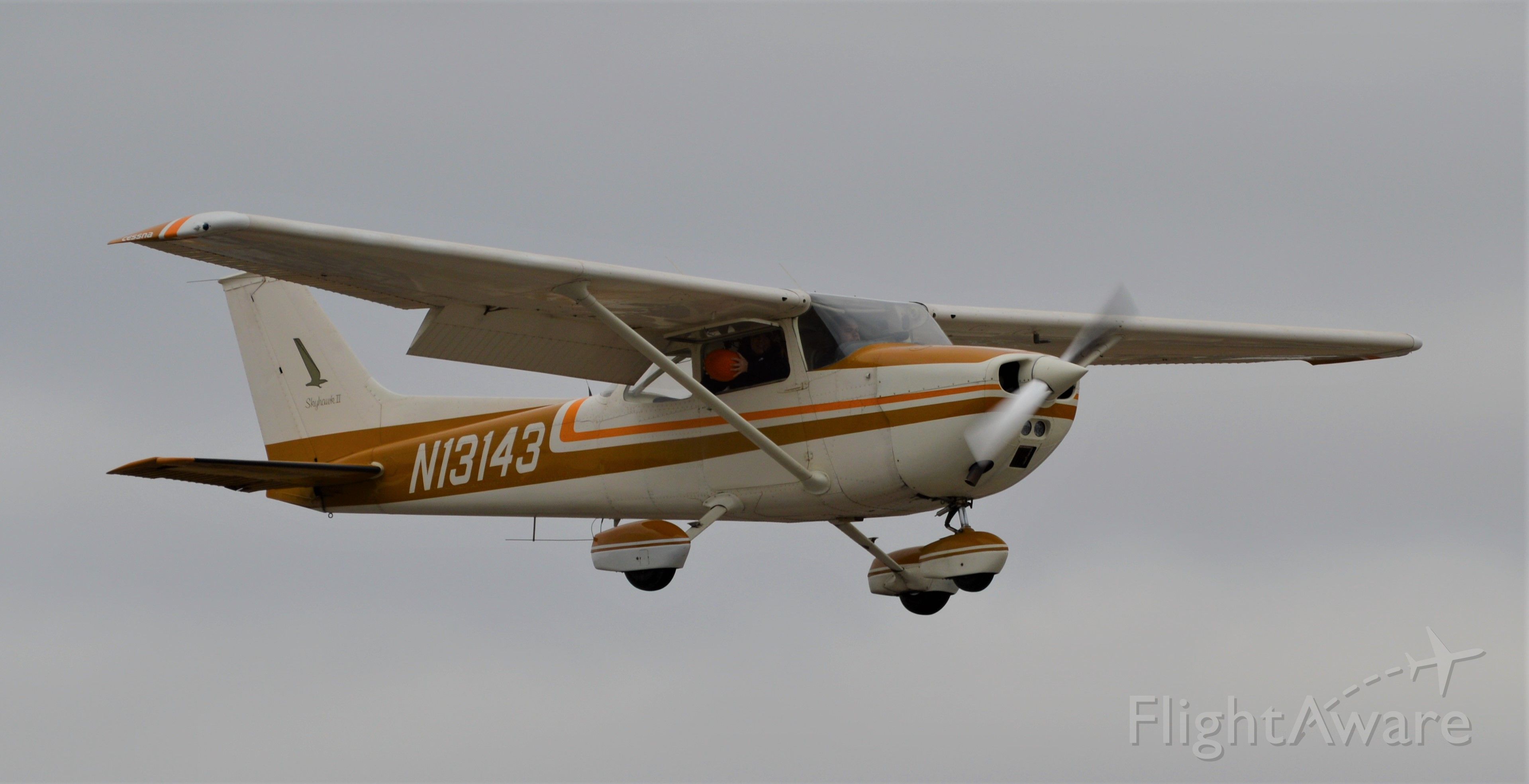 Cessna Skyhawk (N13143) - Participating in the 2020 Stearman Pumpkin Drop.