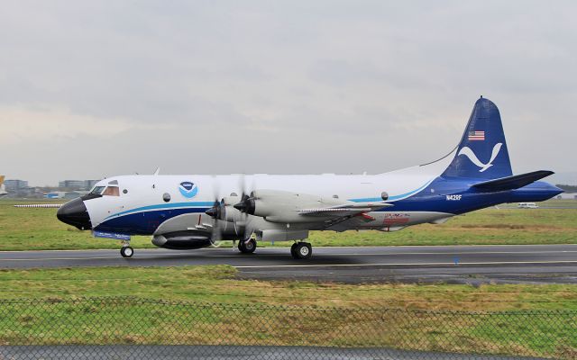 Lockheed P-3 Orion (N42RF) - noaa wp-3d orion n42rf taxing for its next mission from shannon 9/2/17.