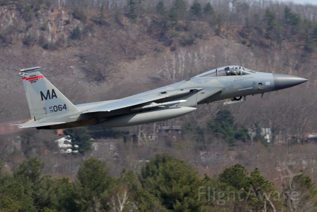 McDonnell Douglas F-15 Eagle (79-0064) - 'MONSTER 03' from the 'Barnestormers' of the 131st Fighter Squadron of the Massachusetts Air National Guard's 104th Fighter Wing at Barnes ANGB, Westfield, MA.