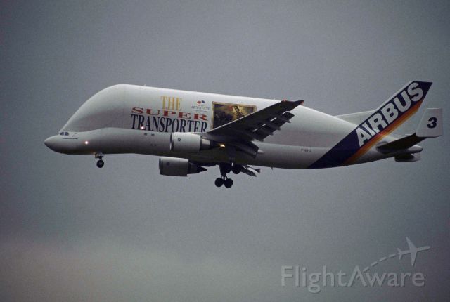 SATIC Super Transporter (F-GSTC) - Final Approach to Narita Intl Airport Rwy34L on 1999/02/19