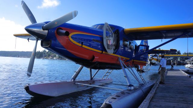 De Havilland Canada DHC-3 Otter (N50KA) - "NBC Evening News" scheme on the Turbine Otter - Aircraft had just arrived into Friday Harbor after a morning flight from Seattle's Lake Union.