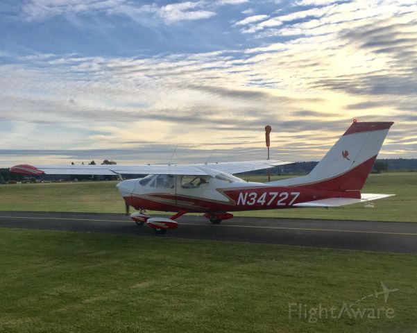 Cessna Cardinal (N34727) - Cardinal 177B at Harvey Field during sunset