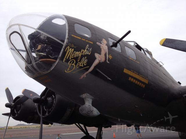 Boeing B-17 Flying Fortress — - Movie Memphis Belle at Deer Valley Airport.