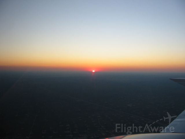 Cessna 421 (N60HG) - Sunrise over West Texas in our 421B. Air Ambulance Stat.