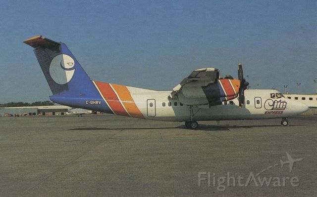 De Havilland Canada Dash 7 (C-GHRV) - scanned from postcardbr /cite express